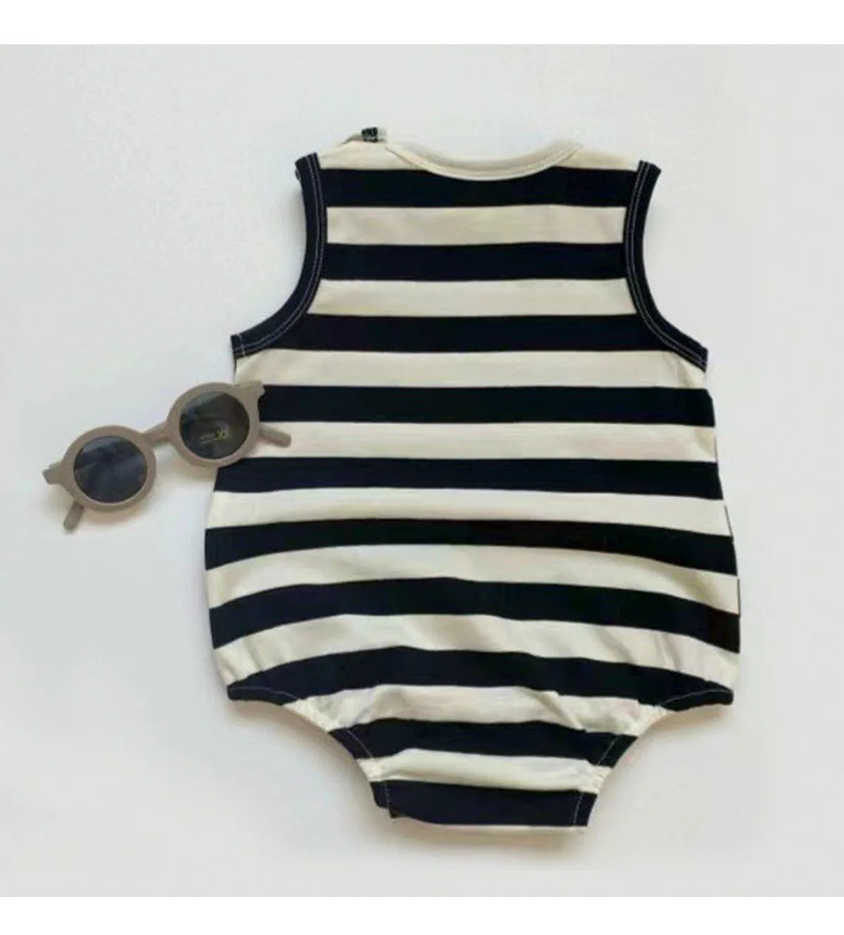 2-teilige Baby-Jungen-Kleidung für Neugeborene, Bodys, Baumwolldruck, ärmellose Säuglingskleidung, Cartoon-Bebes, Kleinkind-Overall, 0–18 Monate.