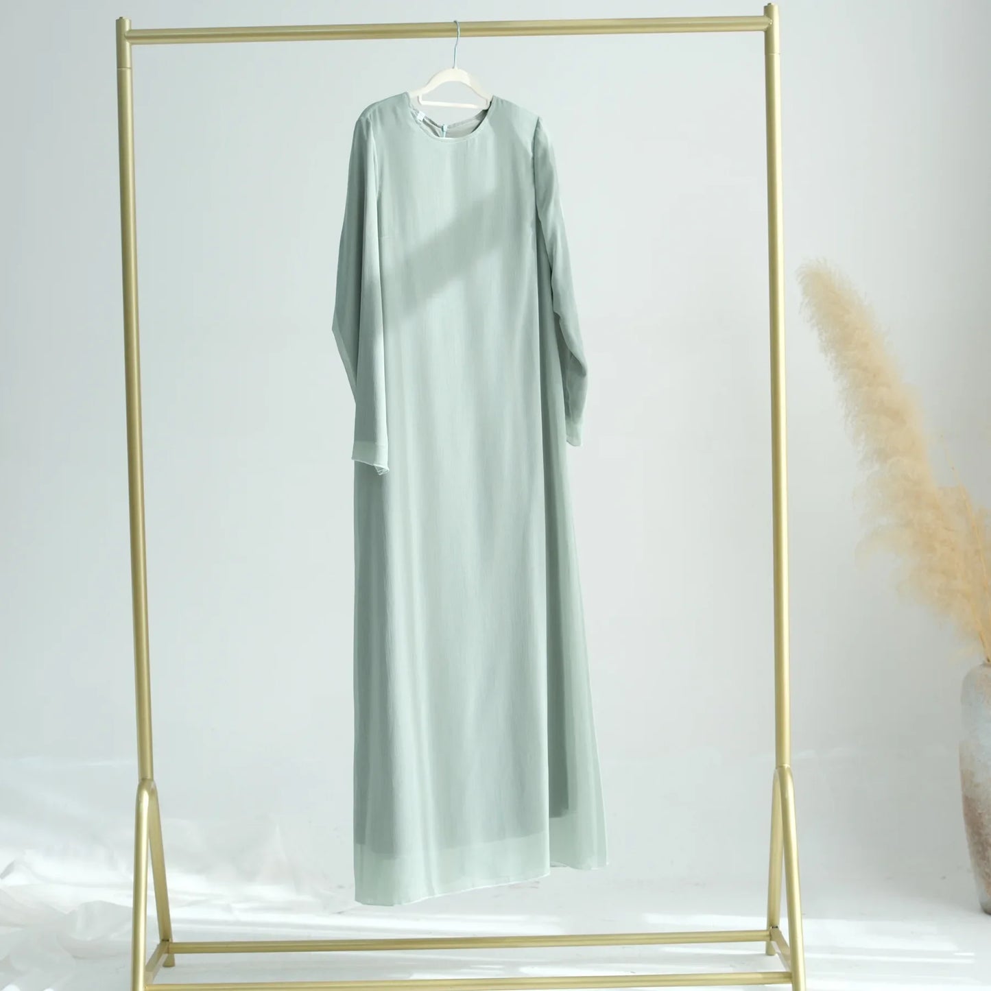 Chiffon Sheer Open Abaya Set Hijabi Muslim Women Party Ramadan Islamic Clothing  Dubai Turkey Kaftan Crepe Kimono Open Abayas