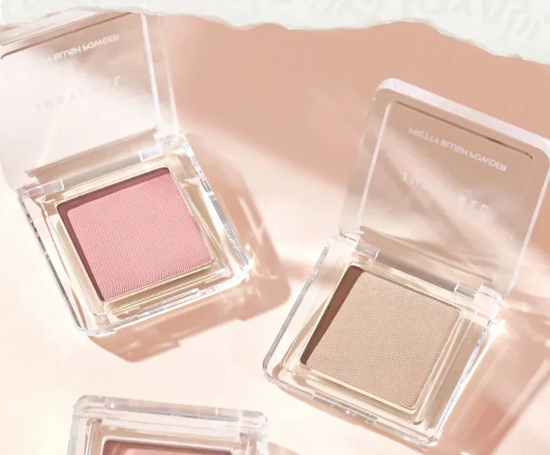 Judydoll Monochrome Blush Portable Silky Cream Multipurpose Blusher Eyeshadow Nude Natural Brighten Skin Tone Makeup Cosmetics.