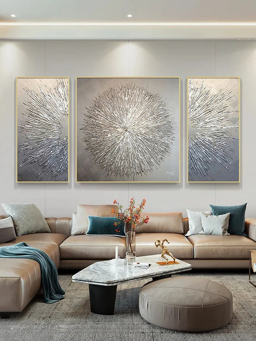 New Arrival Modern Abstract Golden Mountain Landscape Oil Paintings On Canvas China Artwork Wall Decor For Room Unframed.