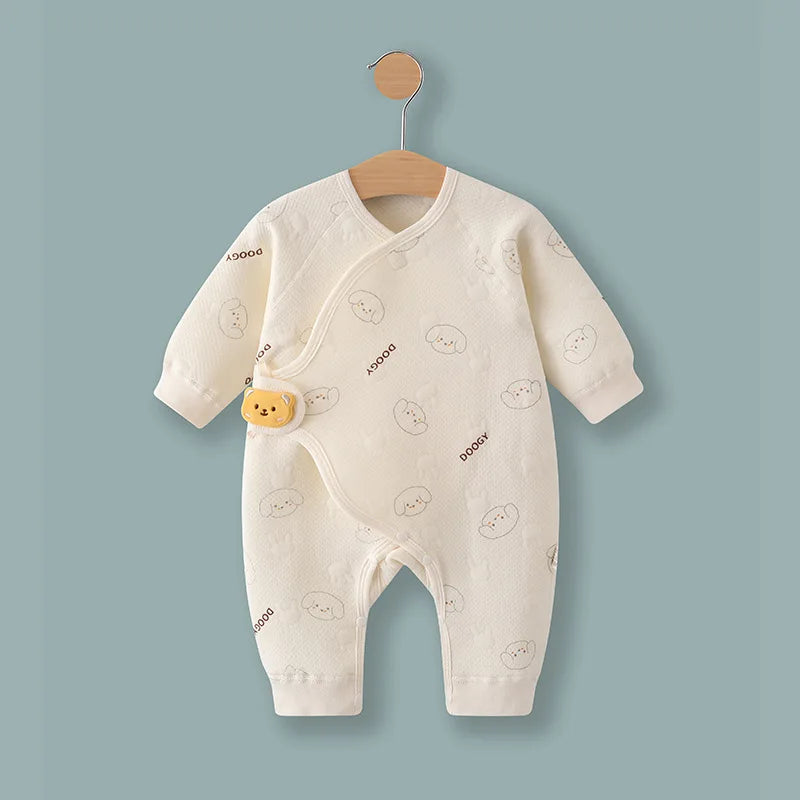 Frühling und Herbst 0-6 Monate Baby Strampler Winter Neugeborene Mädchen Jungen 100 % Baumwolle Kleidung von Langarm Säuglingskleidung Pyjamas.