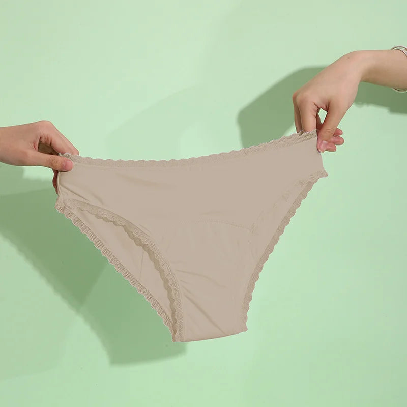 Women Sexy Lace Leak Proof Menstrual Period Panties Physiological Antibacterial Briefs Pants Leakproof Female Period Underwear