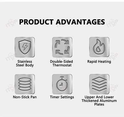 Commercial Taiyaki Bear Shaped Waffle Maker 1800W Open Mouth Bear Shape Waffle Machine Ice Cream Waffle Iron Maker.