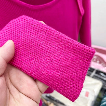 2025 weibliche Casual Pullover Herbst Winter Sexy Aushöhlen Frauen Pullover Schlank Vintage Jumper Weiche Warme Pull Gestrickte Pullover Tops.