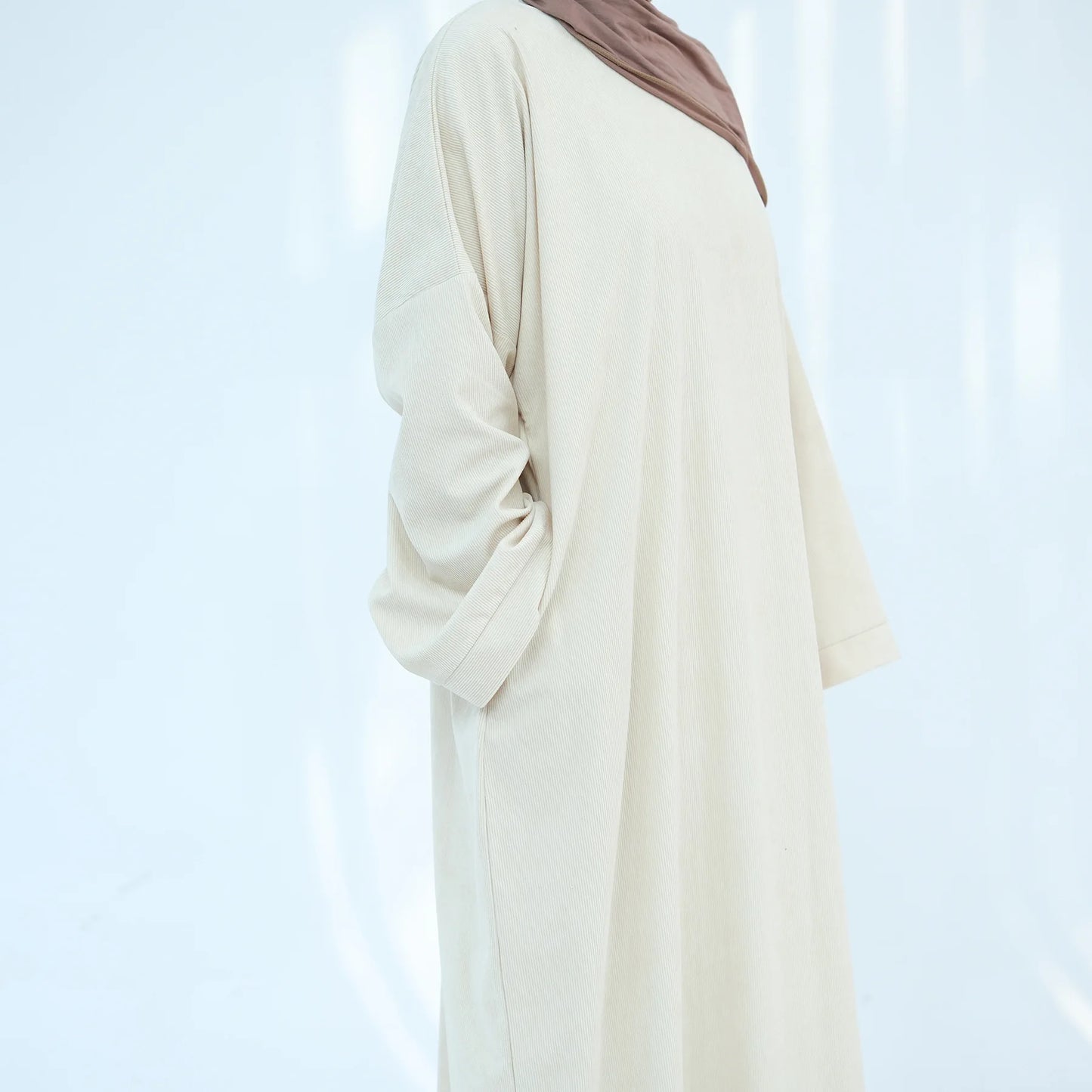 2024 Winter Dubai Women Corduroy Abaya Dress Ramadan Eid Arabic Modest Muslim Clothing Islam Party Jalabiya Fashion Turkey Robe