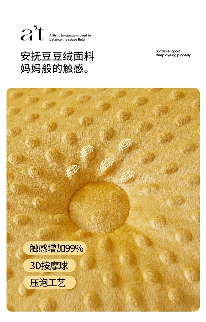 New A-class Retro Double Yarn Bean Velvet Winter Blanket Core, Fast Heating Warm Blanket, Four Seasons Spring and Autumn Quilt.