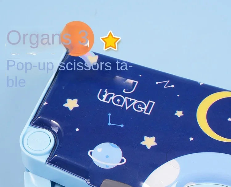 Astronaut multifunktion ale Büro Briefpapier Box Grundschule Schüler große Kapazität Feder mäppchen Cartoon Geschenk 6-teiliges Set.