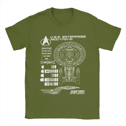 Stars Treks T Shirts Men 100% Cotton Funny T-Shirts Round Neck Tee Shirt Short Sleeve Clothes Gift Idea.