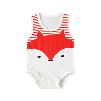 Sommer Baby Body Kinder Ärmellose Casual Einteiliges Neugeborenen Jungen Mädchen Cartoon Tier Strampler Kleinkind Overall Kleidung 0-2 jahre.