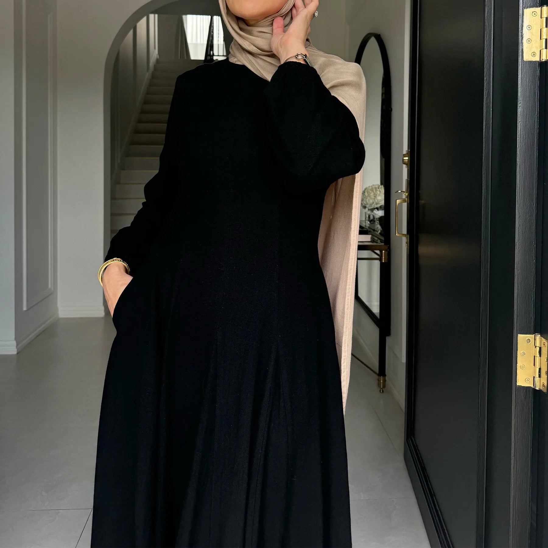 Muslimische Abaya Frauen Kleider Solide Schlank Jalabiya Eid 2025, Ramadan Marokko Islam Vestidos Largos Arabische Lange Robe Dubai Abayas Kaftan.