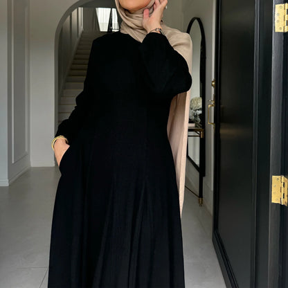 Muslimische Abaya Frauen Kleider Solide Schlank Jalabiya Eid 2025, Ramadan Marokko Islam Vestidos Largos Arabische Lange Robe Dubai Abayas Kaftan.