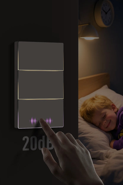 AVATTO Tuya WiFi Smart Lichtschalter US-Standard 1/2/3/4 Gang Druckschalter mit Umgebungslicht Arbeit für Alexa Google Home.