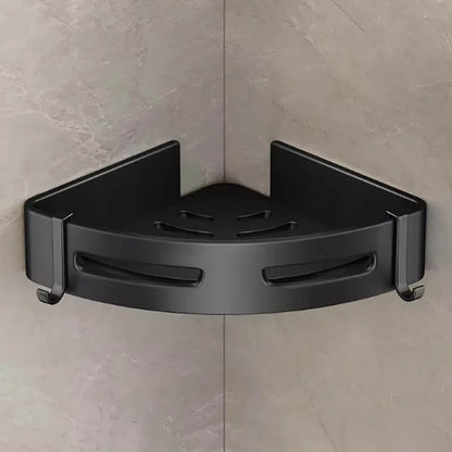 Badezimmerregal, Eckraum, Aluminium, Badezimmer, dreieckiger Korb, Duschraum, Lagerregal, Wandmontage