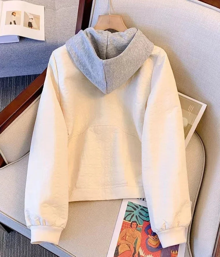 Frühling Herbst Damen Bomberjacken mit Kapuze, kurz, Vintage-Angebot, neu in Outerwears, weibliche Baseball-Fliegermäntel, eleganter Verkauf.