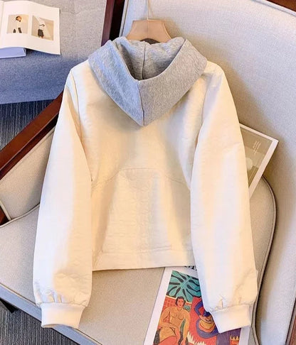 Frühling Herbst Damen Bomberjacken mit Kapuze, kurz, Vintage-Angebot, neu in Outerwears, weibliche Baseball-Fliegermäntel, eleganter Verkauf.