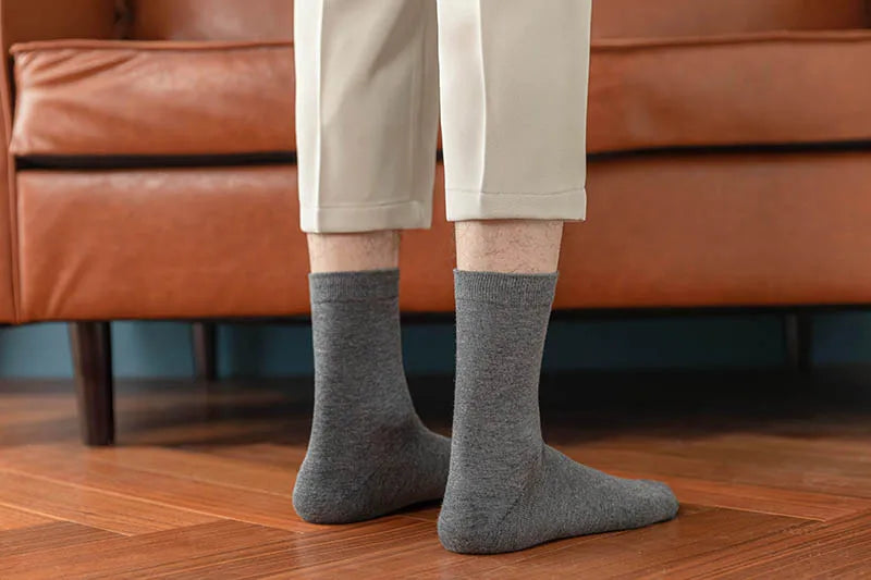 10 Pairs New Men's Cotton Socks New styles Black Business Men Socks Soft Breathable Autumn Spring for Male White.