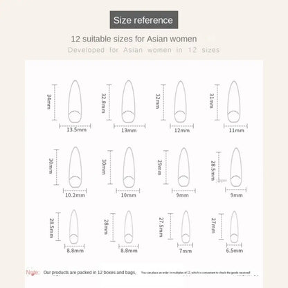 24pcs Long Stiletto French Fake Nails White Edge Simple Aurora False Nails Full Cover Press on Nails DIY Detachable Manicure.