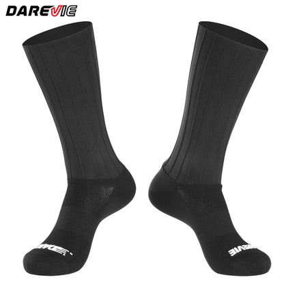 DAREVIE AERO Cycling Man Socks Pro Aerodynamics Socks Elastic Anti-Slip Men's Cycling Socks Outdoor Sports Bicycle Accessories