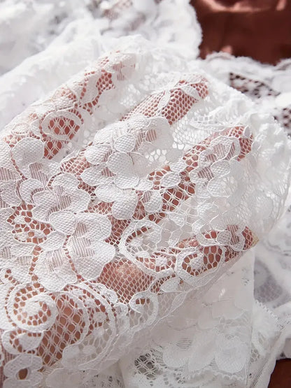 A Set Of Tulle Ultra Sexy Nightgown V-neck Bra Open Sleep Skirt Night Erotic Dress Woman Sheer Pajamas Lingerie Pants Luxury kit.