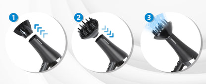 Aigostar Monique 32HIE Professional 2400W Ionic Hair Dryer with 2 Speeds and 3 Temperature Settings - Cold Air Button.Overheat P