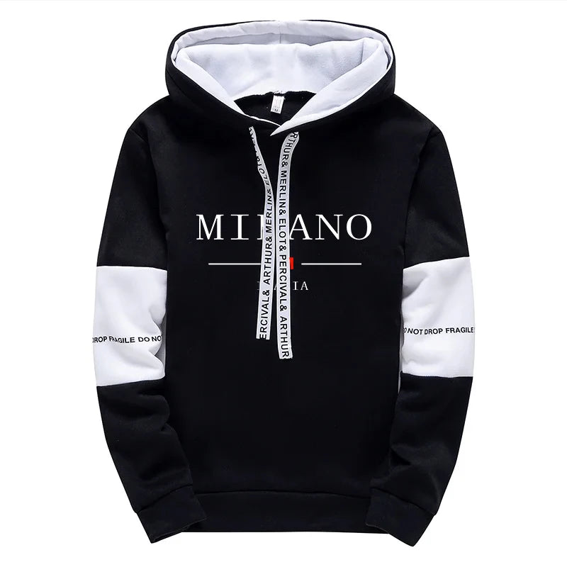 Neueste Mode Herren Sportswear Mit Kapuze Sweatshirts Jogger Hosen Männlich Täglich Casual Sport Jogging Anzug Italia Milan Gedruckt Hoodies.