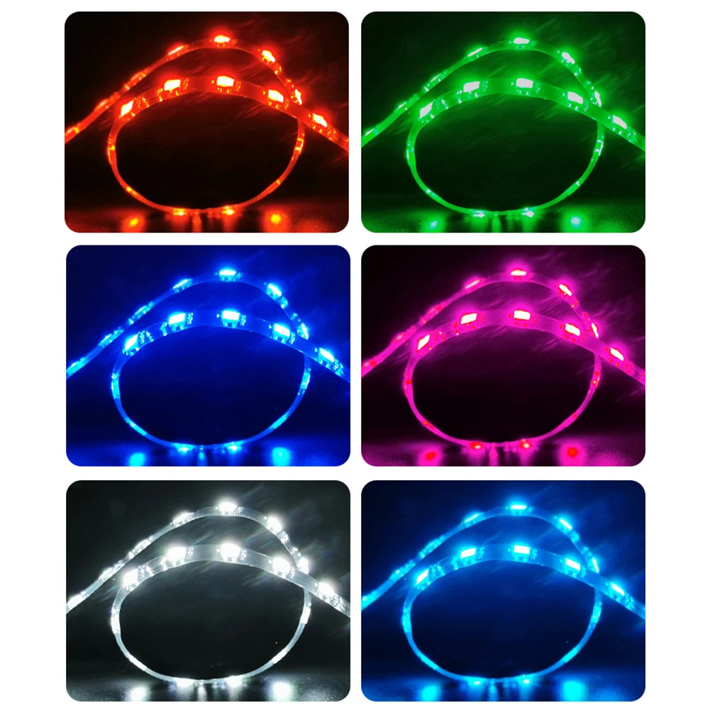 COOLMOON ARGB LED Strip Light 5V 3Pin/Small 4Pin Diamond Magnetic Colorful Atmosphere DIY Lamp Bar for PC Computer Case Chassis.