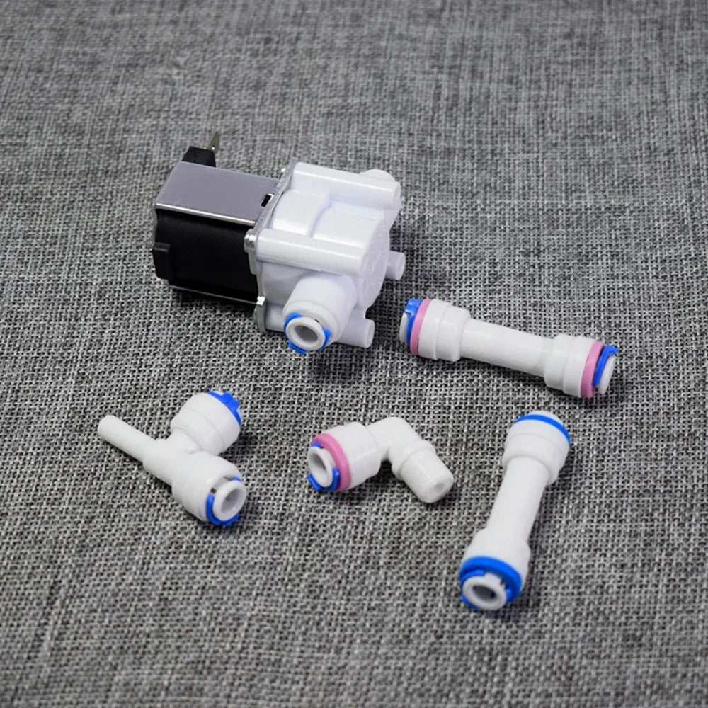 Blue C-Clamp 1/4" 3/8"OD Hose For Water Purifier Quick Connect Fitting Connector Aquarium RO Water Filter Reverse Osmosis System