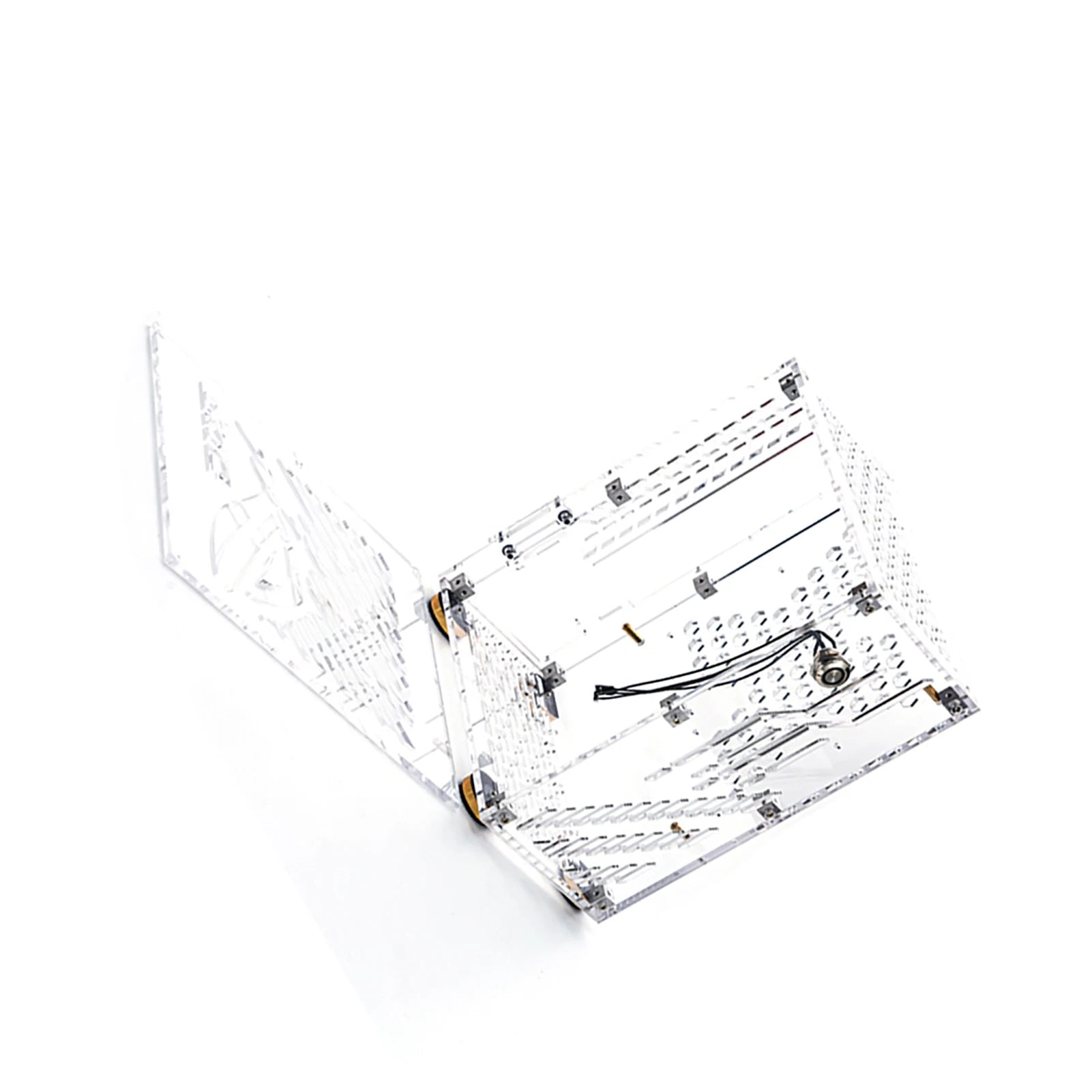 Portable Small Computer Case  Shell Compact PC Case Desktop PC Case Mini-ITX Motherboard FLEX Power Supply PC chassis.