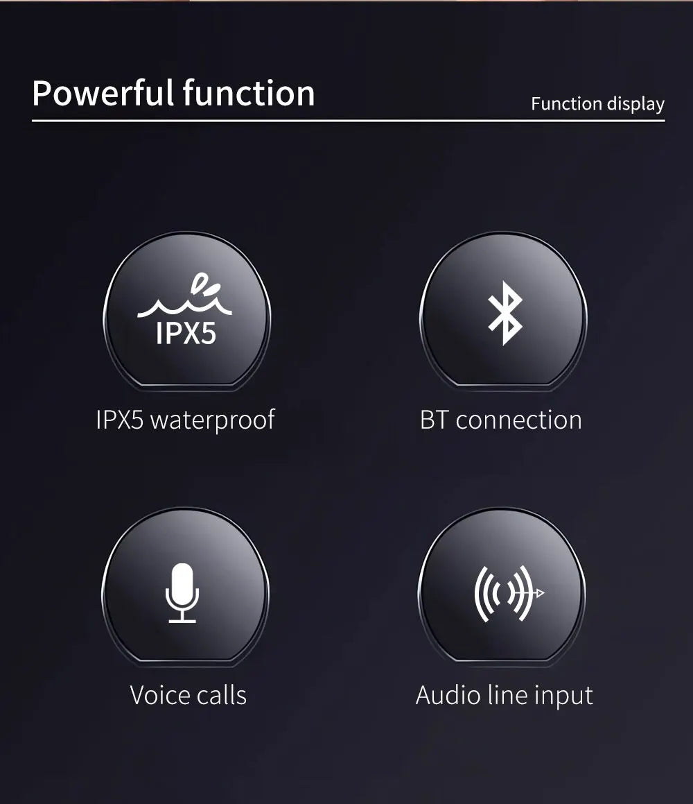 Speaker TG506 Portable Mini Wireless Soundbar Bluetooth 5.0 Outdoor Indoor HIFI Loudspeaker Support TF Card FM Radio Waterproof.