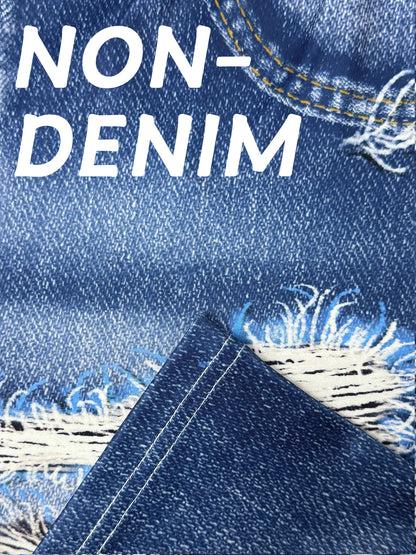 Plus-size women's shorts imitation jeans printed holes design casual fashion comfortable summer tight hot pants.