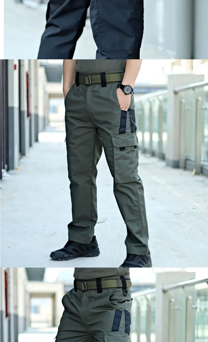 New Tactical Work Pants Men Outdoor Cargo Trousers Multi-pocket Waterproof Pant Autumn Spring Outdoor Workwear Hiking Trousers.