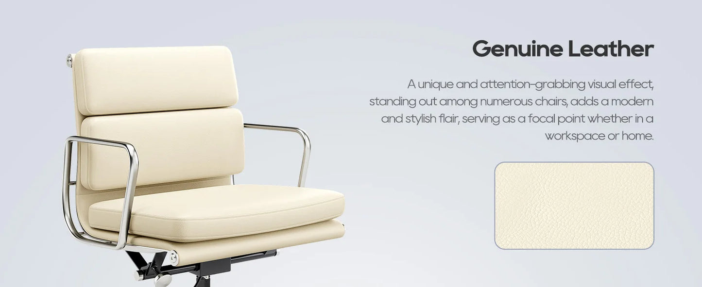 Büro Gasts tuhl gepolsterte Leder bequeme Empfangs stühle mit Rädern verstellbare drehbare rollende Büros tühle