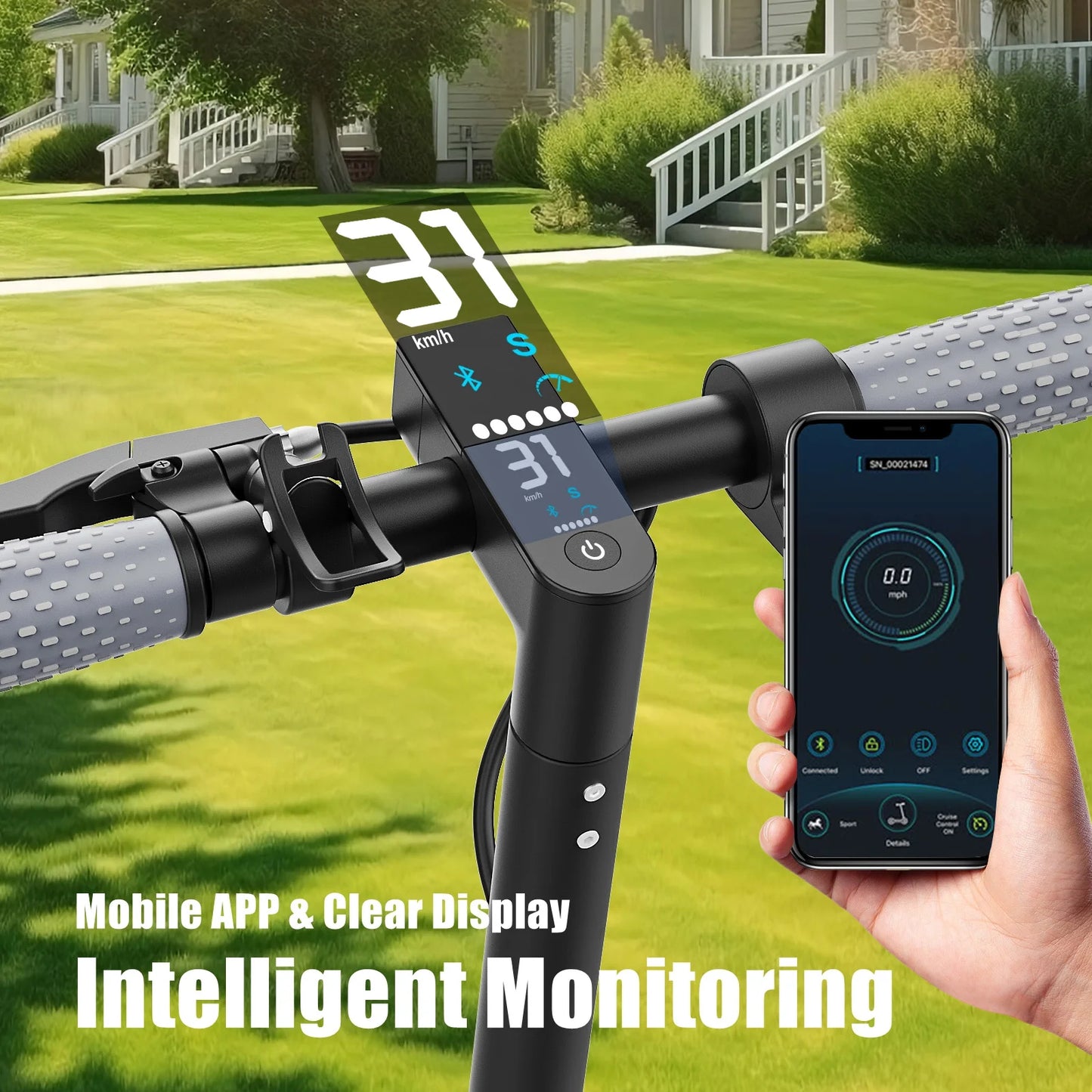 JUICEASE Adult Electric Scooter 31/35km/h 500W/1000W 35KM/50KM Long Range 8.5/10Inch Tyre 10.5/14.5Ah Large Battery Kick Scooter