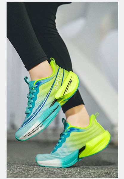 Marathon Air Cushion Herren Sport Laufschuhe Atmungsaktive leichte Damen Bequeme sportliche rutschfeste Carbon Plate Sneakers