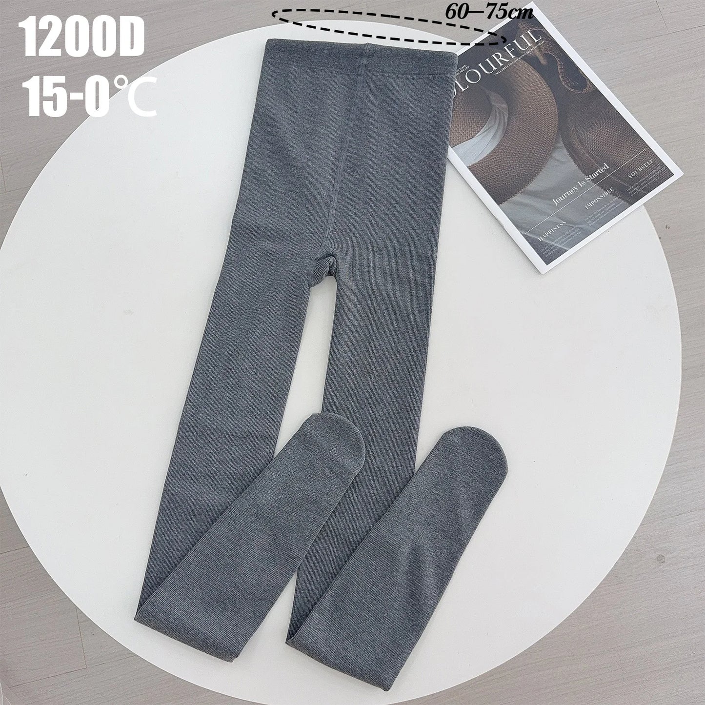 Korean Gray High Elastic Thicken Leggings for Women Warm Pantyhose Cotton Soft Stockings Tights Harajuku Streetwear Fashion Sock