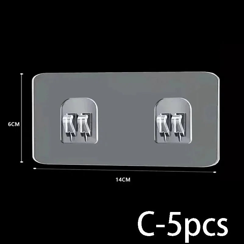 Wasserdichter, stark klebender Haken-Regal-Aufkleber für Badezimmer, Küche, Wandregal, Küche, zum Kleben von Wandschrauben, Haken, Lagerregal