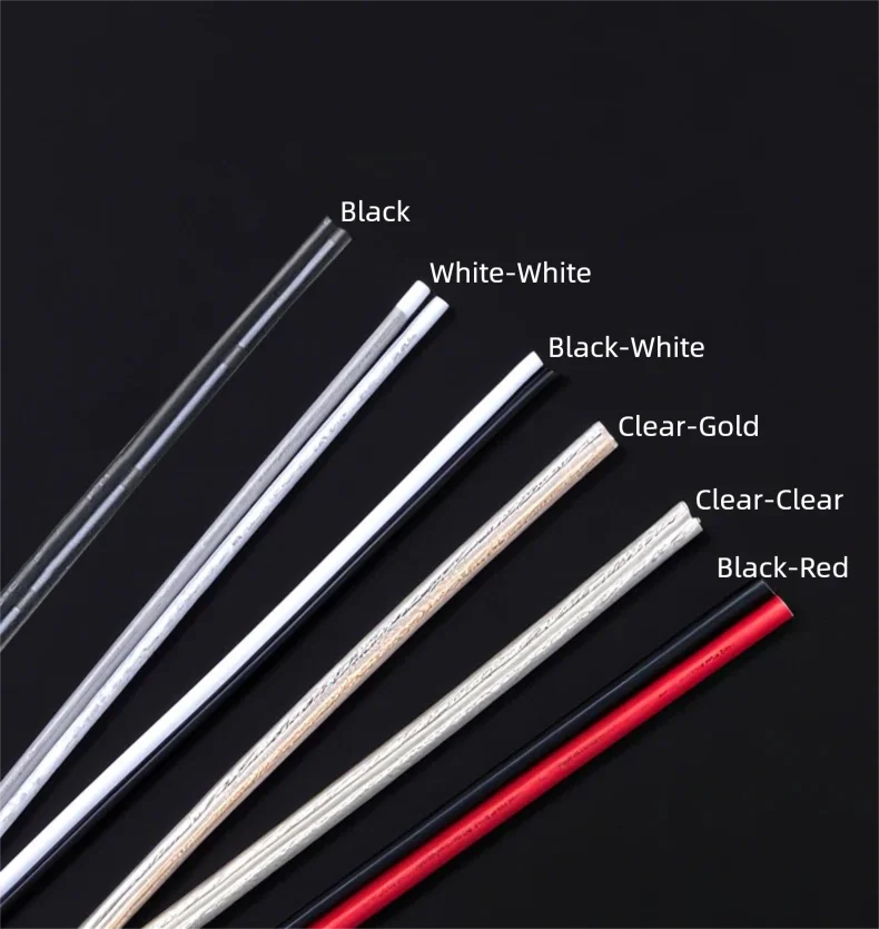 2 Pin Wire Electric Copper Cable 28 26 24 22 20 18 16 AWG LED Strip Lamp Lighting Cable PVC Extend Cord White Black Red UL2468.