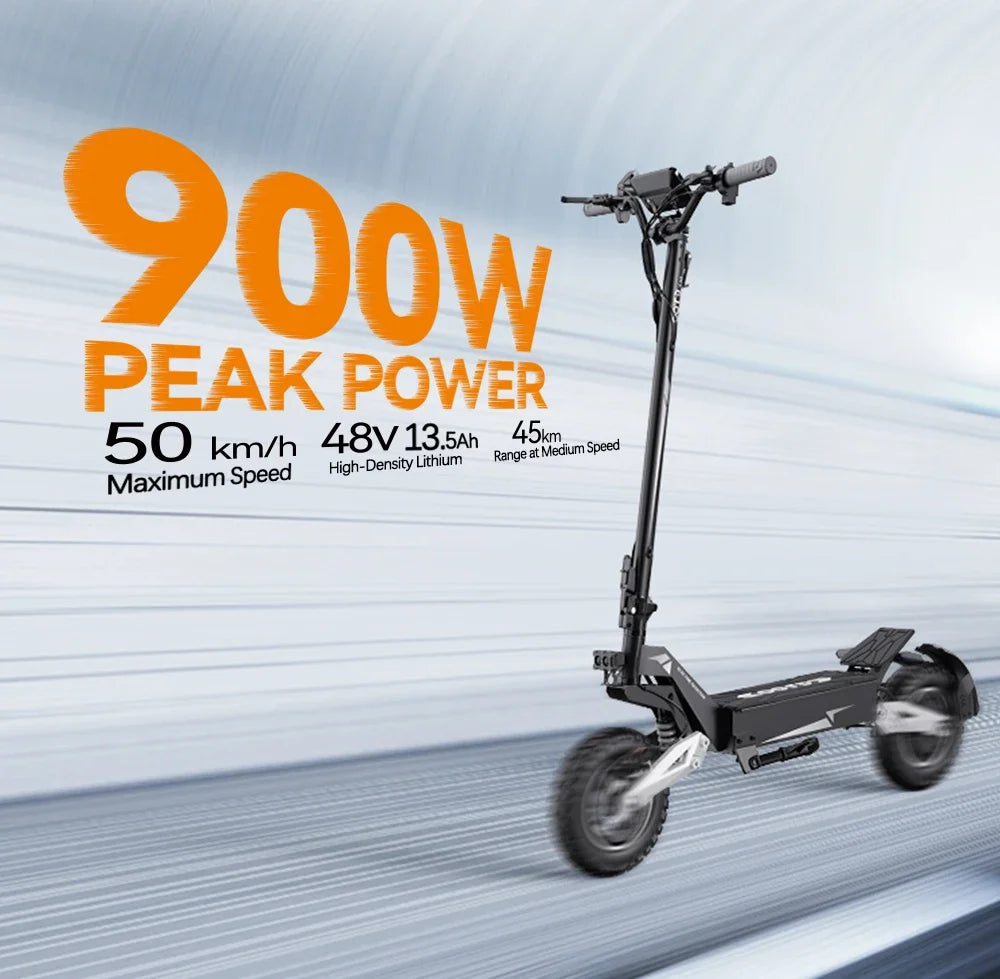 OOTD T10 Electric Scooter 500W Motor 48V13AH Battery City Off-Road Electric Scooter Adult 11 Inch Foldable Electric Scooter.