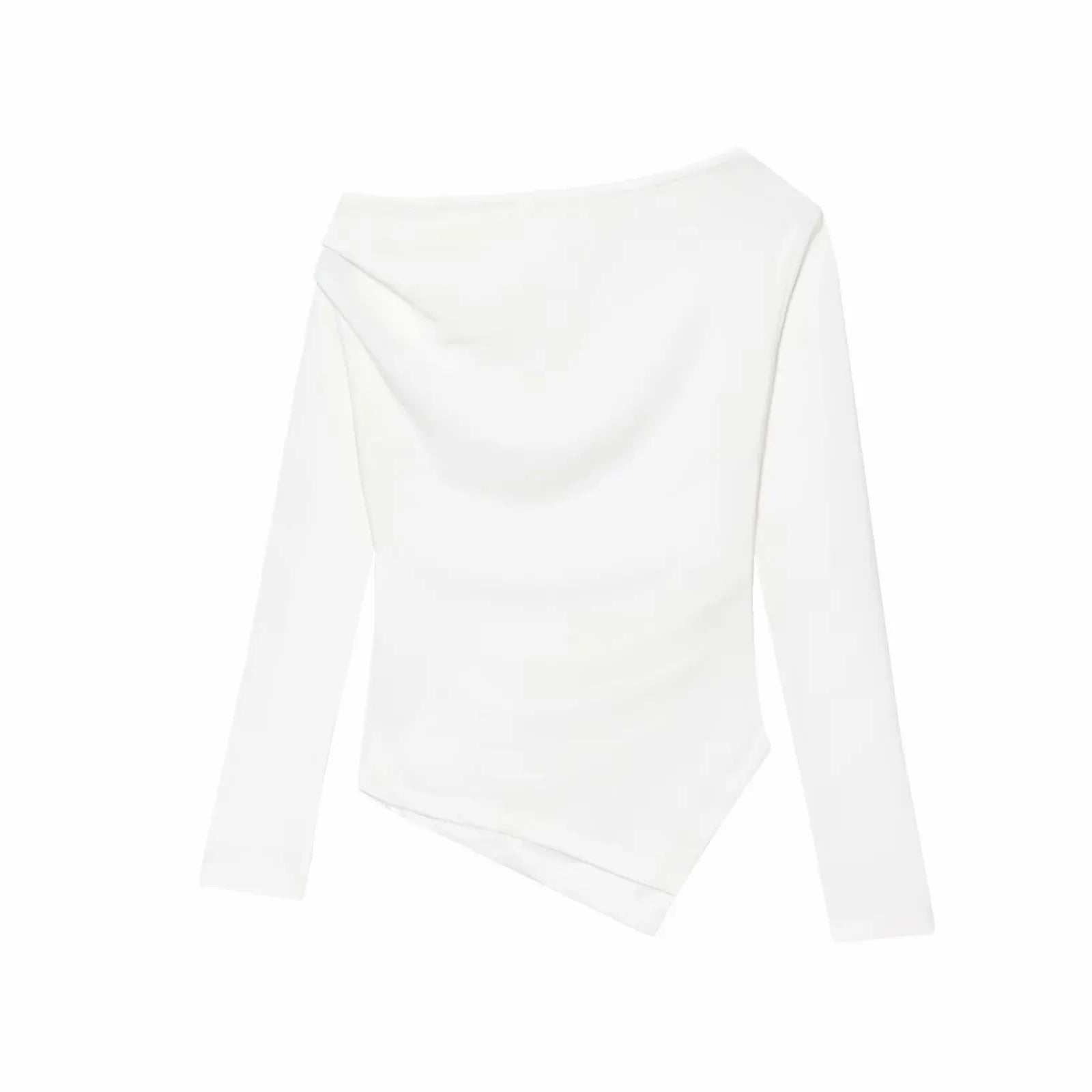 Asymmetric Short Top Woman Long SleevesTops Women Elastic Corset Top Female Streetwear Casual T-shirts Tops.