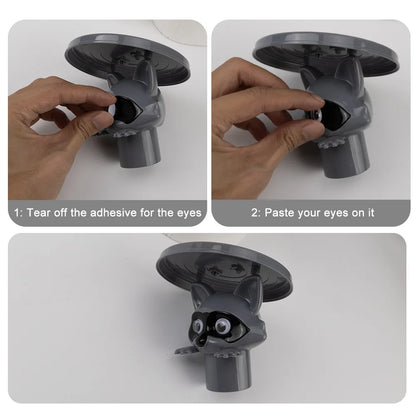 Lustiger Waschbär-Toilettenpapierhalter, Badezimmer-Organizer, niedlicher Waschbär-Rollen-Aufbewahrungshalter für Badezimmer, Toilettenpapierhalter