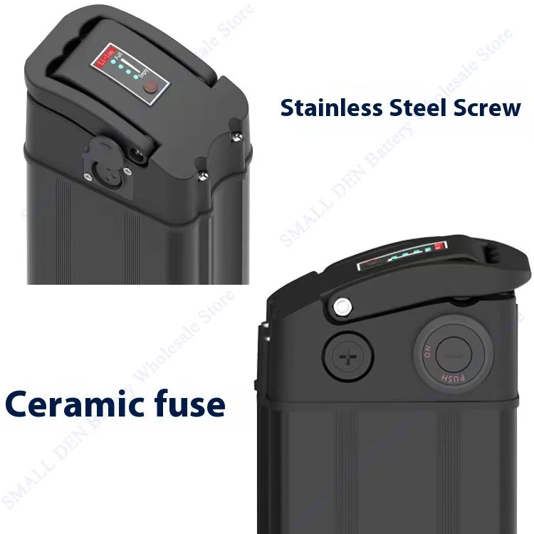 Silver Fish 36V/48V/52V/60V 10Ah 12Ah 15Ah 20A Lithium battery pack For 250W-1800W Folding E-two wheeler Handheld+3A XLR Charger