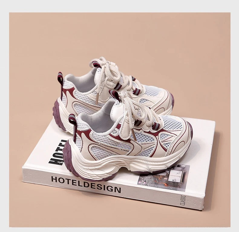 Summer Breathable Mesh Children’s Running Shoes for Boys Girls Non-Slip Soft Sole Toddler Sneakers School Outdoor Play Footwear.