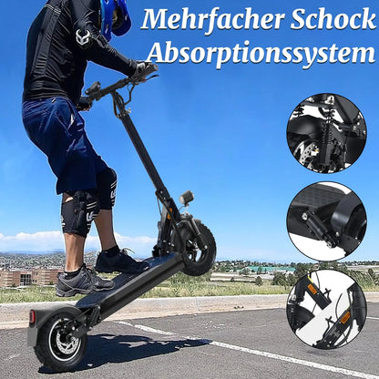 JOYOR Y8-S Electric Scooter 500W EScooter 48V 26 Ah Speed 20km/h Range 55-75km 10” Inflatable Tires Electric Scooters with ABE.