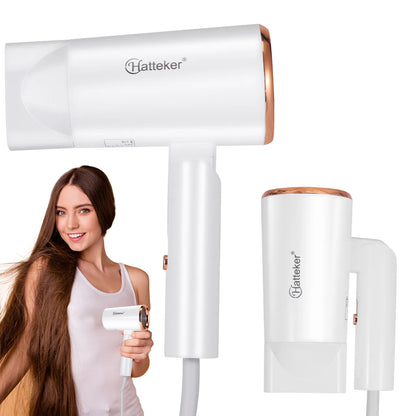Hatteker 3-level Folding Hairdryer 2600W Hot Air Anion Hair Care for Home Travel Hair Dryer Dormitory Blow Drier 220V-240V EU