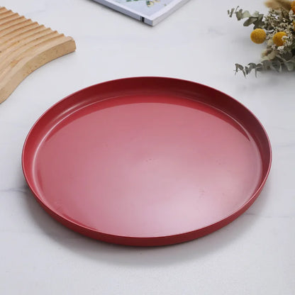 1/4/6PCS Wheat Straw Dinnerware Set Eco-friendly Safety Plates Cups Bowels Home Party Tableware Set Outdoor Camp Candy Colours.