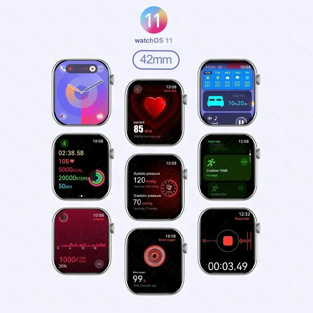 New Watch Series 10 Mini For Apple Watch 10 SmartWatch Men 3D Surround Music Video NFC Bluetooth call smartwatch For Android l0S.