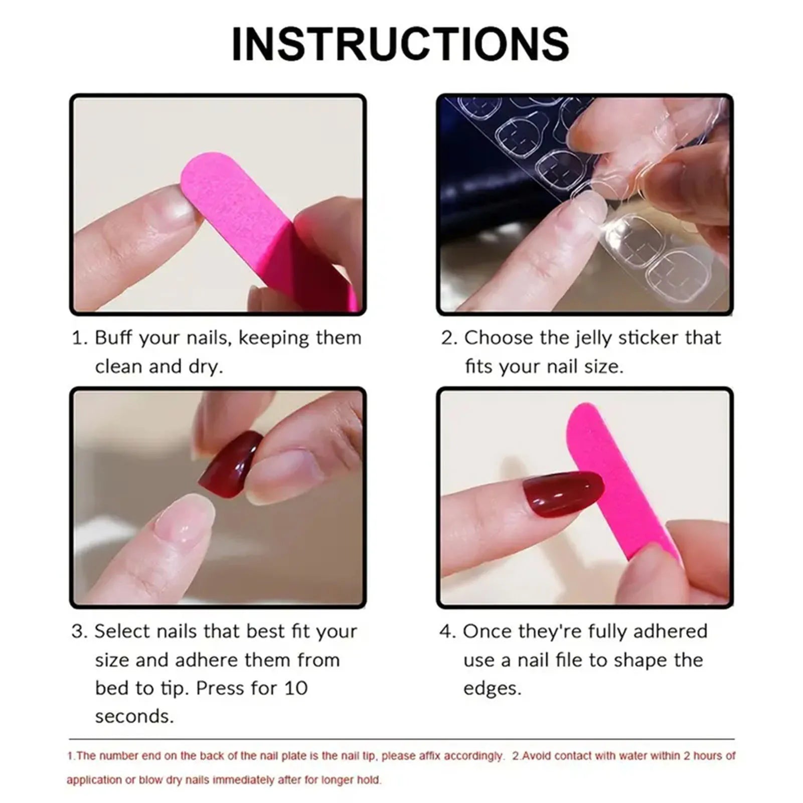 White French Press on Nails 3D Bowknot Fake Nails Tips Full Cover Wearable False Nails for Women and Girls DIY Manicure 24Pcs.