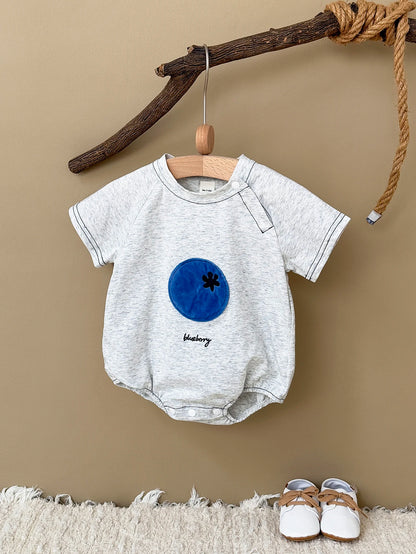 INS Sommer Neue Baby Body Neugeborenen Kleidung Jungen Mädchen Baumwolle Dreieck Strampler Plüsch brief Kurzarm Infant 0-18M