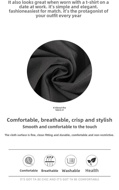 Herren-Freizeithose mit lockerer Passform, ultradünn, vielseitig, gerades Bein, sportlich, drapiert, Eisseidenhose, Sommer, leicht.