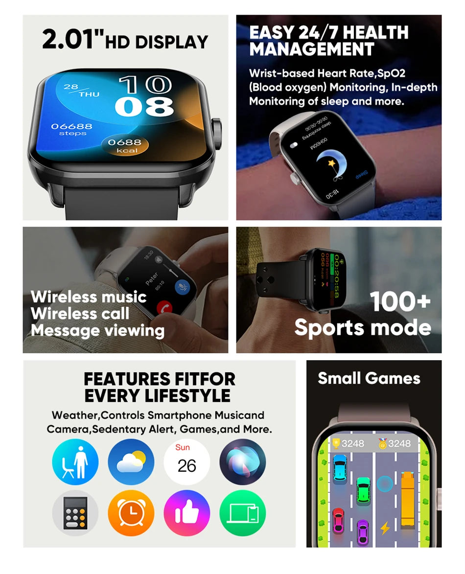 For Xiaomi Watch 5 Global Version Men Women HD AMOLED Display Heart Rate Bluetooth Call GPS Track Waterproof Sports Smart Watch.